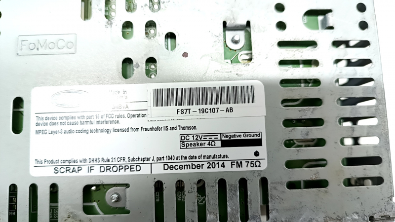 Головное устройство Ford Fusion mk5 13-15 SYNC 1
