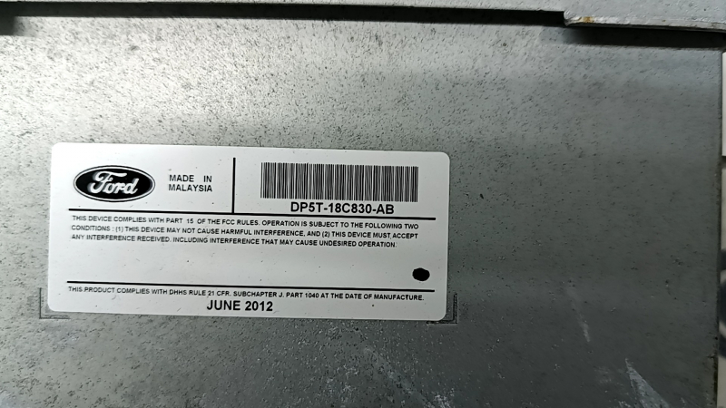 Receptor CD Player Lincoln MKZ 13-16