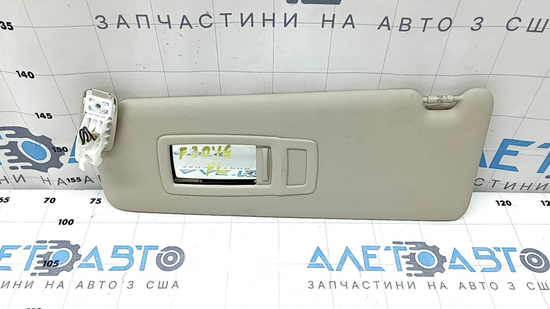 Козырек левый BMW 3 F30 4d 15-18 бежевый, без крючка, под подсветку