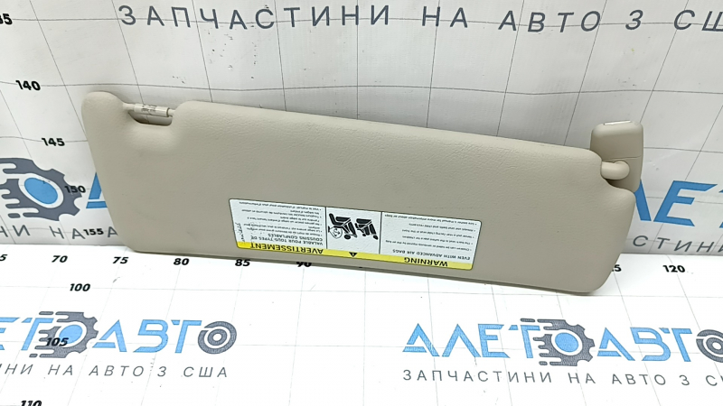 Козырек левый BMW 3 F30 4d 15-18 бежевый, без крючка, под подсветку