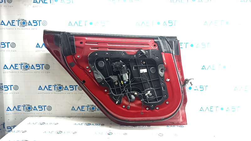 Дверь в сборе задняя левая Tesla Model 3 18-20 красный PPMR, тычки