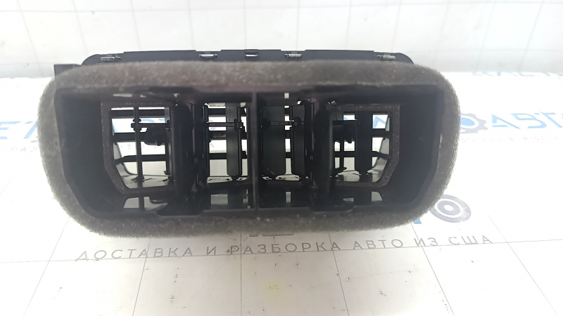 Дефлектор воздуховода центральной консоли Audi A6 C8 19-25 под 3 zone ac, черный с хром