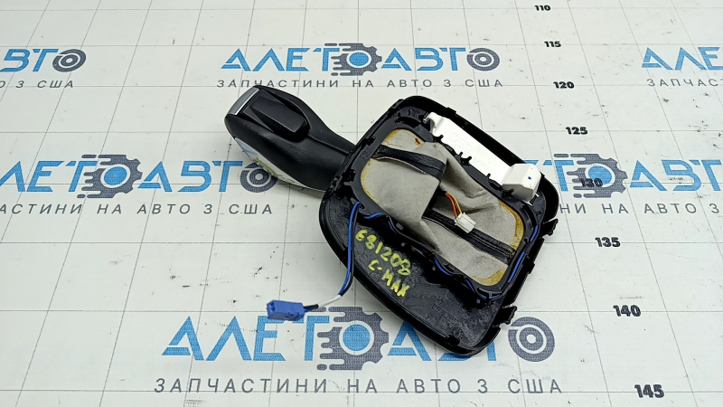 Ручка КПП с накладкой шифтера Ford C-max MK2 13-14 кожа черная, царапины