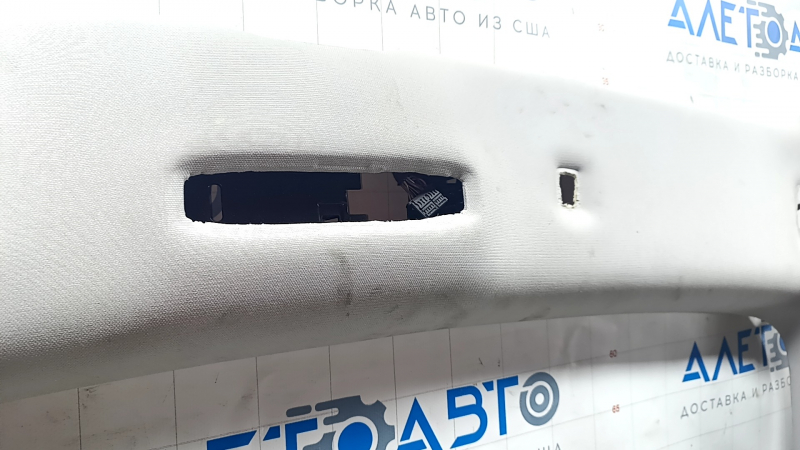 Обшивка потолка Tesla Model 3 18- ткань серая, примят, с динамиками, под чистку,