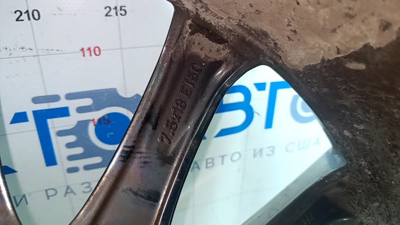 Диск колесный R18*7.5J Nissan Murano z52 15-18 хром, бордюрка, полез хром