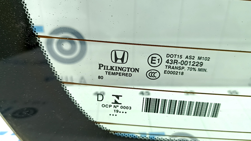 Стекло заднее Honda Civic X FC 16-21 4d