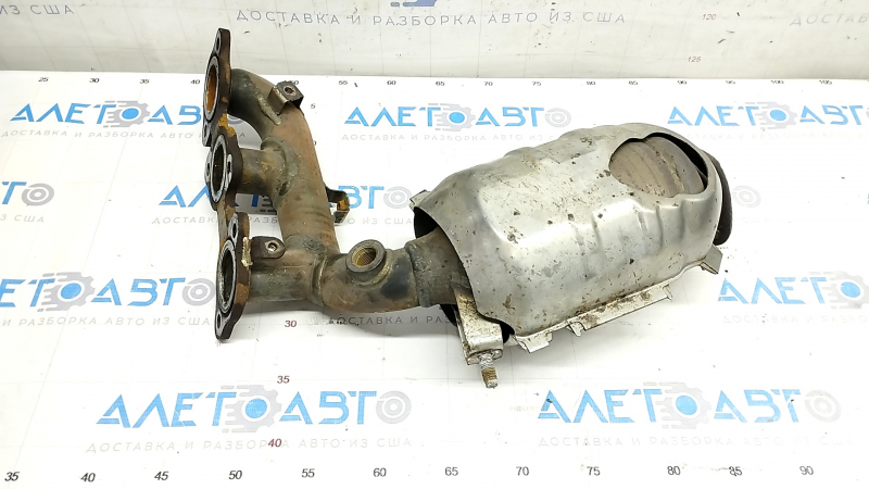 Коллектор выпускной задний с катализатором Lexus RX400h 06-08,с защитой