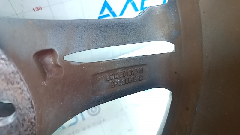 Диск колесный R18*8J Audi A4 B9 17-18 CB5 стиль, легкая бордюрка