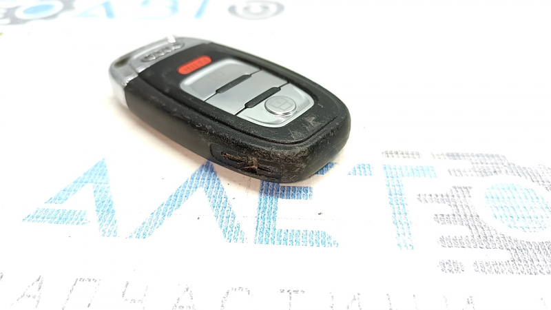 Ключ Audi A4 B8 08-16 smart 4 кнопки, тычки на хроме, царапины