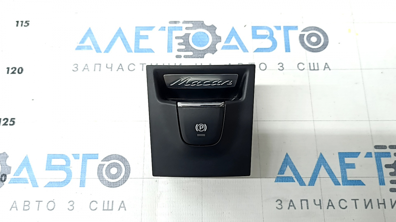Кнопка Parking Porsche Macan 15-21 с накладкой, черная с хром
