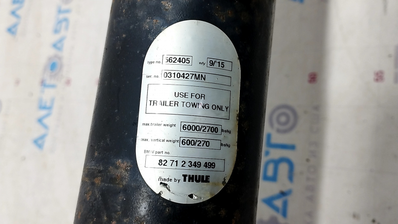 Фаркоп BMW X5 F15 14-18 THULE, коррозия