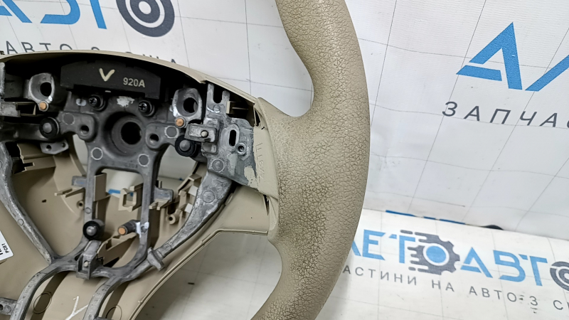 Руль голый Nissan Rogue 14-16 резина бежевая, потертость , под чистку