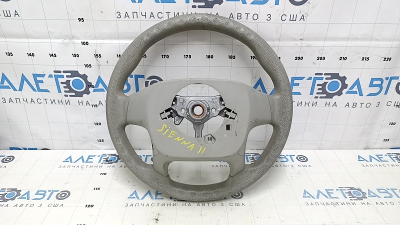 Руль голый Toyota Sienna 11-15 резина серая, под чистку, потерта