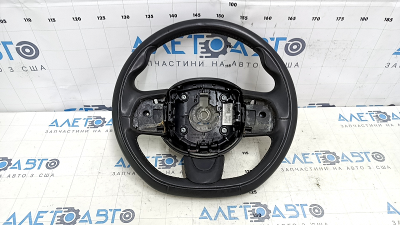 Руль голый Fiat 500X 16- кожа черная, без кнопок, подушка безопасности, вмятина, царапины