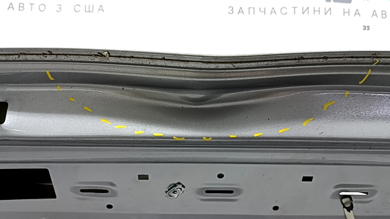 Дверь багажника голая VW Tiguan 18-24 серебро LB7S, примята