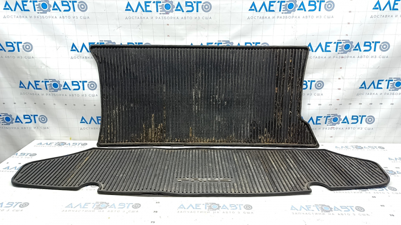 Ковер багажника резина 2 части Toyota Prius 30 10-15 черный,