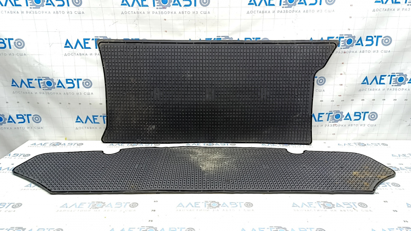 Ковер багажника резина 2 части Toyota Prius 30 10-15 черный,