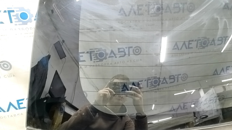Дверь багажника голая со стеклом Mitsubishi Outlander 16-20 синий D14