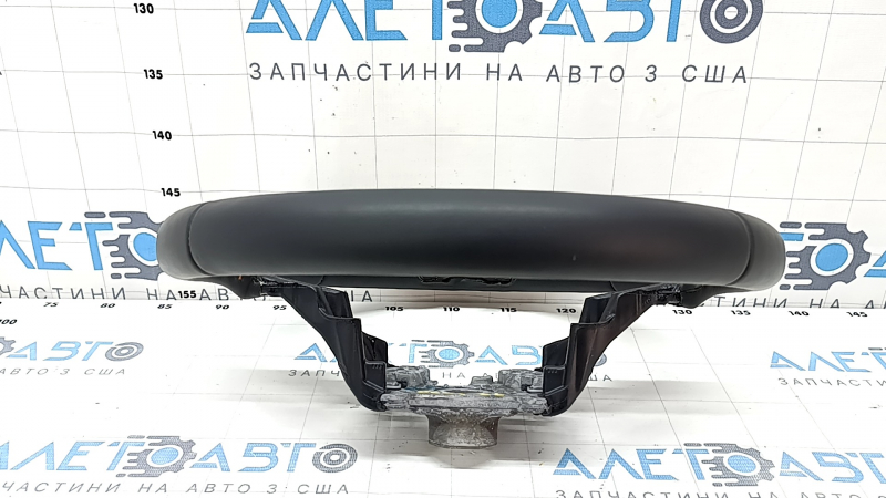 Руль голый Honda CRV 23-26 кожа черный, с оранжевой строчкой под лепестки, тычки