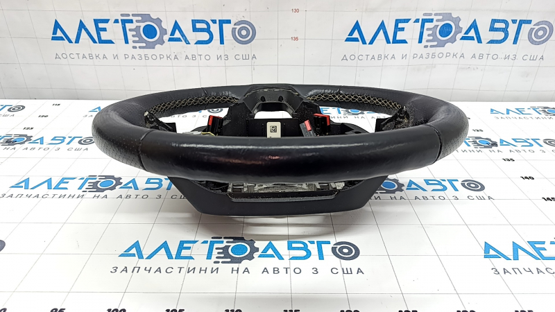 Руль голый Ford Edge 19-24 кожа черная с подогревом, ST, царапины