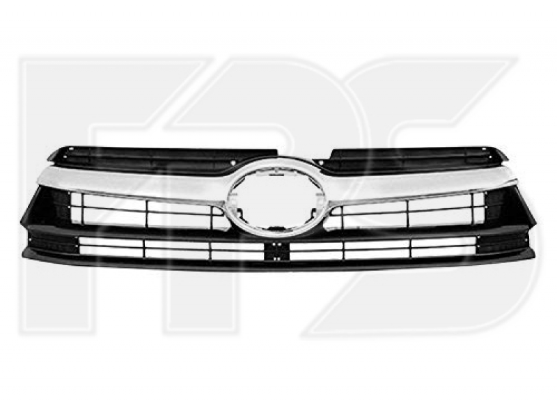 Решетка радиатора grill Toyota Highlander 14-16