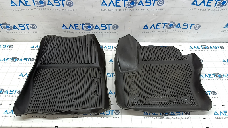 Комплект ковриков салона резина Ford Escape MK3 18-19 черная, царапины