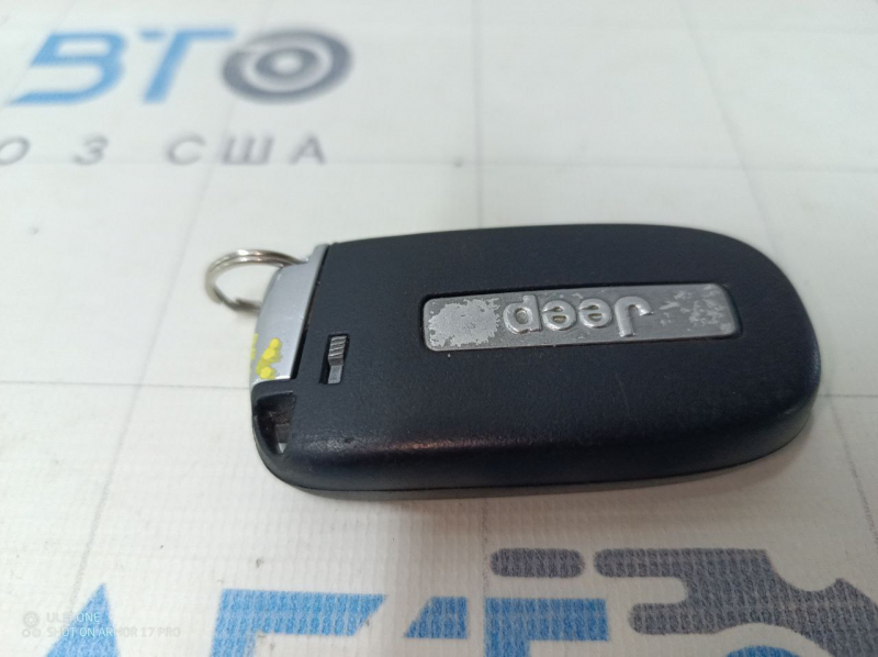 Ключ Jeep Cherokee KL 14-23 smart 5 кнопок, царапины, тычки, полез хром