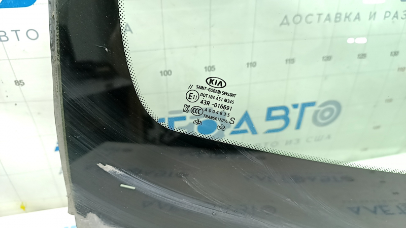 Лобовое стекло Kia Niro 17-21 без камеры, песок, воздух по кромке