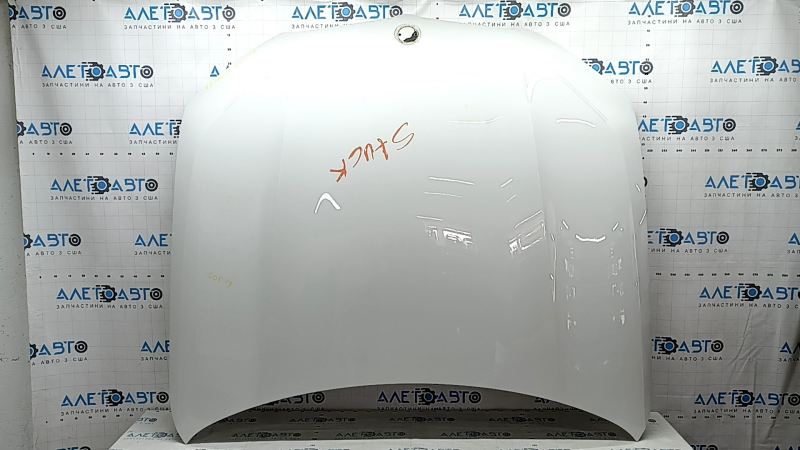 Капот голый BMW X5 G05 19-26 алюминий, белый 300, сколы, тычка