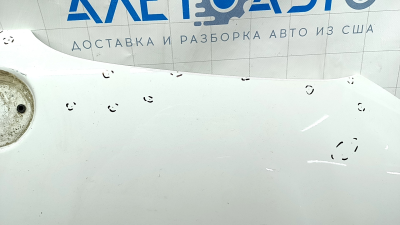 Капот голый BMW X3 G01 X4 G02 18-24 алюминий, белый 300, сколы