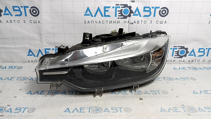 Фара передняя левая в сборе BMW 3 F30 16-18 галоген, песок