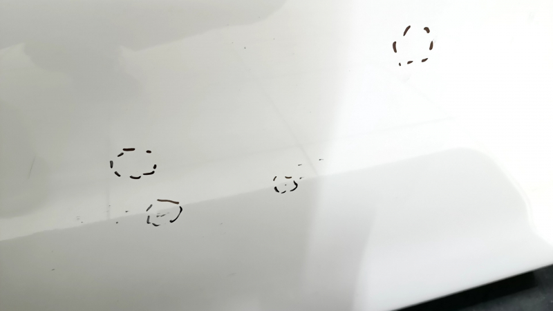 Дверь в сборе передняя левая Infiniti Q50 14-20 белый QAB, keyless, тычки