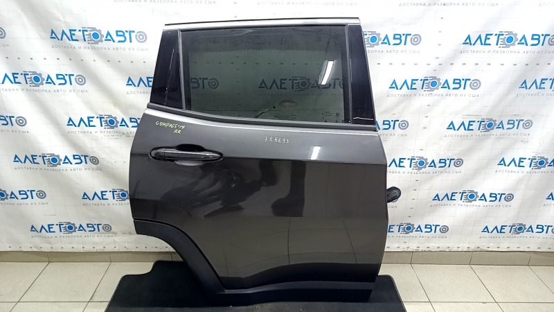 Дверь в сборе задняя правая Jeep Compass 17-26 тонировка, графит PAU