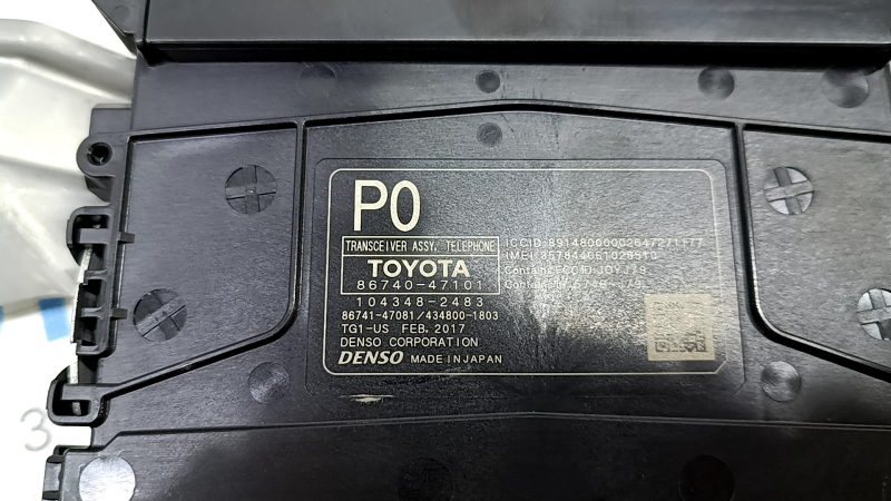 Transceiver Telematic Control Module Toyota Prius 50 Prime 17-22