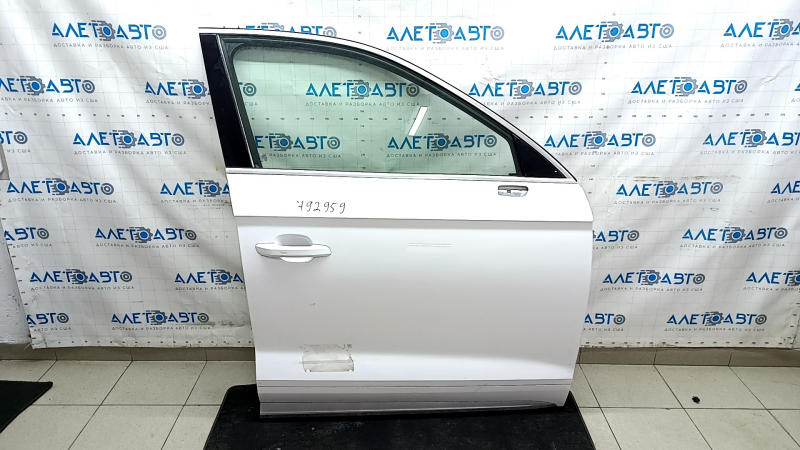 Ansamblu ușă față dreapta Audi Q5 80A 18-24 fără cheie, alb LY9C