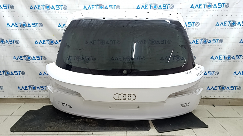 Дверь багажника голая со стеклом Audi Q5 80A 18-20 белый LY9C, тонировка