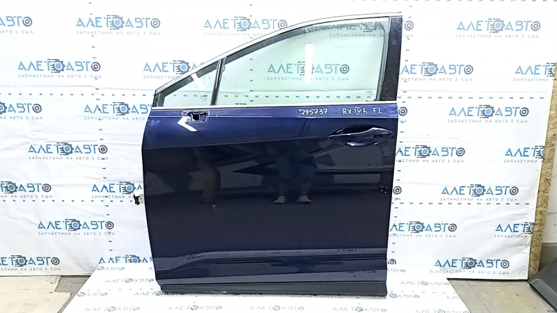 Дверь в сборе передняя левая Lexus RX350 RX450h 16-22 keyless, синий 8X5, тычка