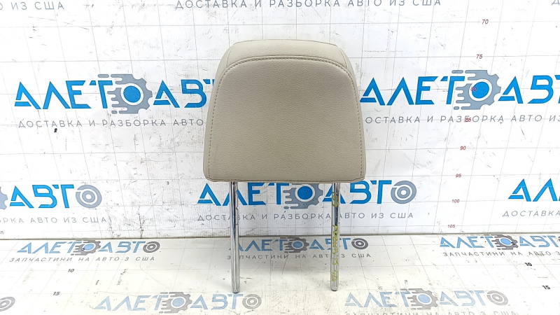 Подголовник передний левый Ford Focus mk3 15-18 рест, тип 1, кожа серый, примят