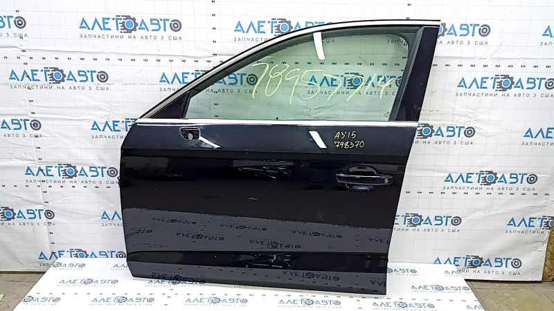 Дверь в сборе передняя левая Audi A3 8V 15-20 4d keyless, черный LY9T