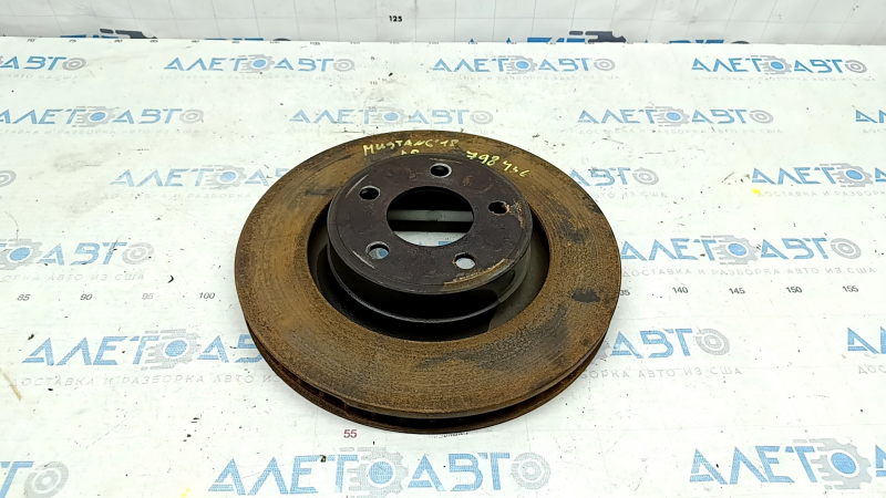 Диск тормозной передний правый Ford Mustang mk6 15-23 4 поршня, 320/30мм, ржавый
