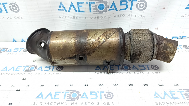 Катализатор BMW X5 F15 14-18 N55 ржавый, обломаны болты, порвана сетка