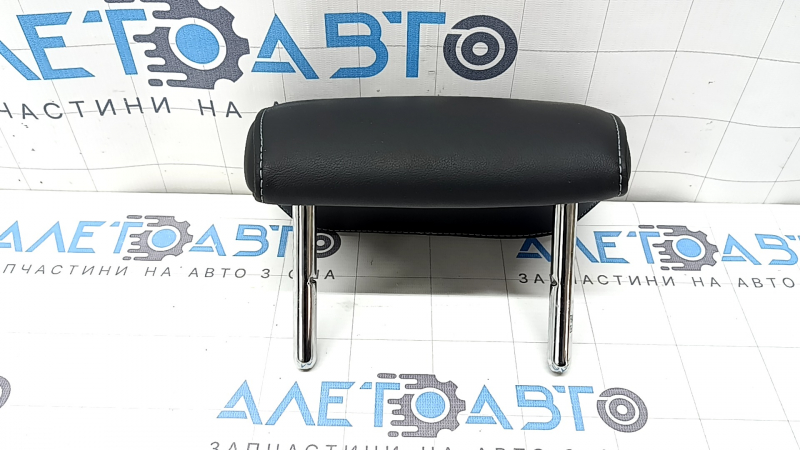 Tetieră spate centrală Audi A4 B8 08-16, piele, cusături gri negru, lovită