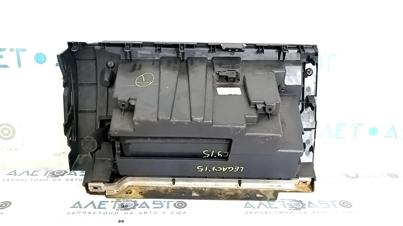 Перчаточный ящик, бардачок Subaru Legacy 15-19 черный, 2 части, царапина