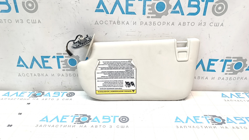 Козырек правый Ford Escape MK3 13-19 серый, с подсветкой, без крючка