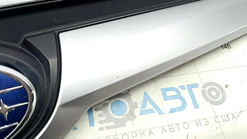 Решетка радиатора grill Subaru Forester 19-21 SK верхняя хром, песок