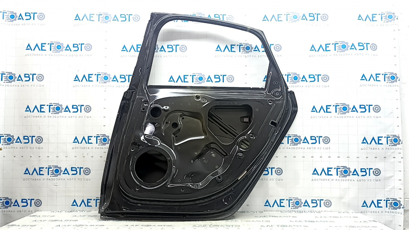 Дверь голая задняя правая Audi A6 C7 12-18 графит LX7U, потерта, вмятины