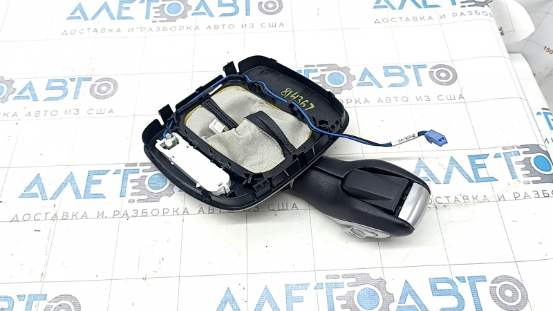 Ручка КПП с накладкой шифтера Ford C-max MK2 13-14 кожа черная, царапины