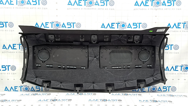 Полка задняя Audi A4 B9 18-25 серая, Bang and Olufsen, с сетками под динамики