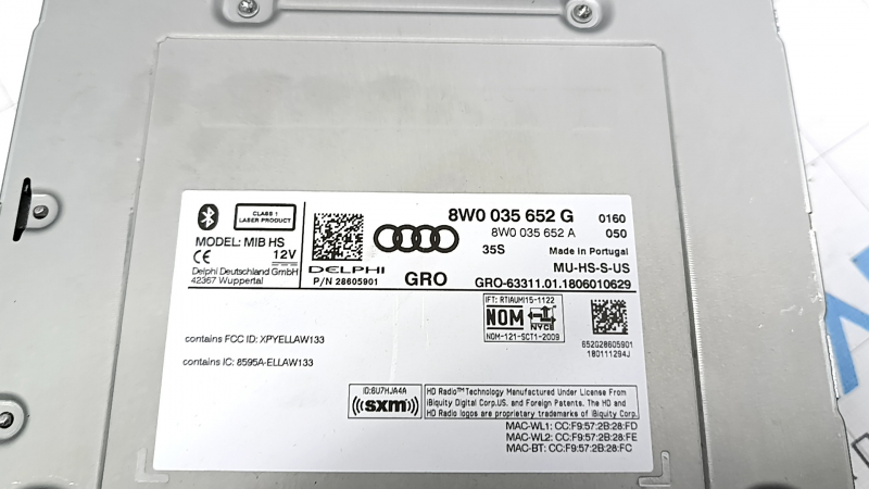 NAVIGAȚIE MULTIMEDIA RADIO Audi A4 B9 17-25