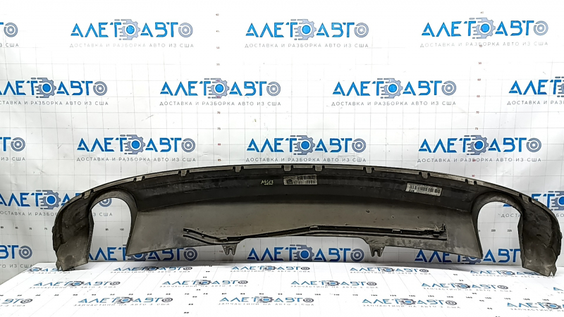 Губа заднего бампера Audi A4 B9 17-18 s-line матовая, царапины